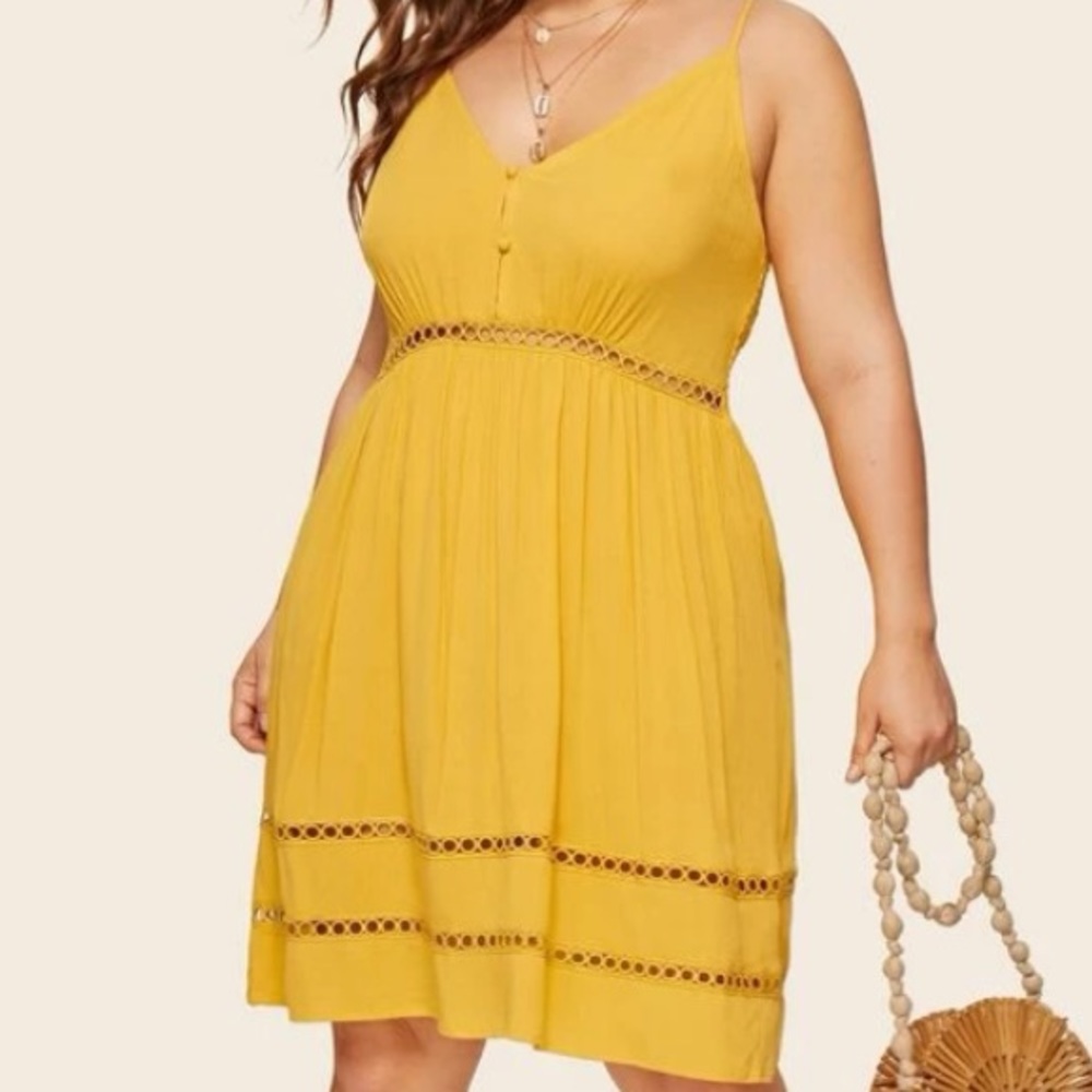 Yellow Shein dress